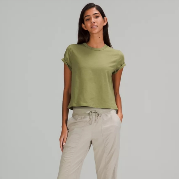 lululemon athletica Tops - Lululemon Classic-Fit Cotton-Blend T-Shirt